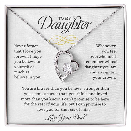To My Daughter / Forever Love Necklace